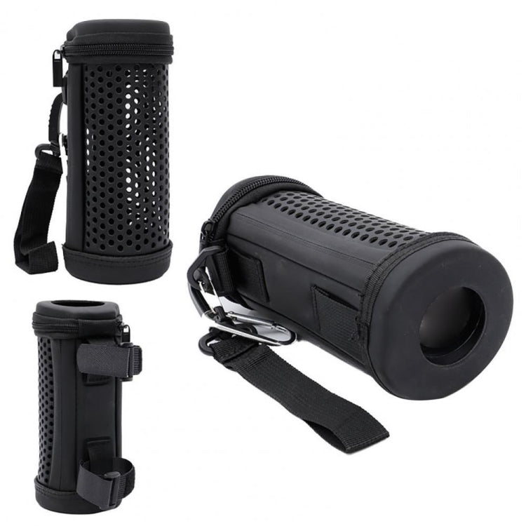 For JBL Flip 5 Bluetooth Speaker Storage Box Kaleidoscope Hollow Protective Cover(Black) by buy2fix