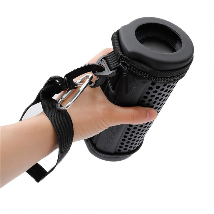 For JBL Flip 5 Bluetooth Speaker Storage Box Kaleidoscope Hollow Protective Cover(Black) by buy2fix