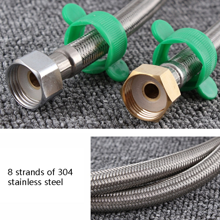 4 PCS 70cm Copper Hat 304 Stainless Steel Metal Knitting Hose Toilet Water Heater Hot And Cold Water High Pressure Pipe 4/8 inch DN15 Connecting Pipe - Home & Garden by buy2fix | Online Shopping UK | buy2fix