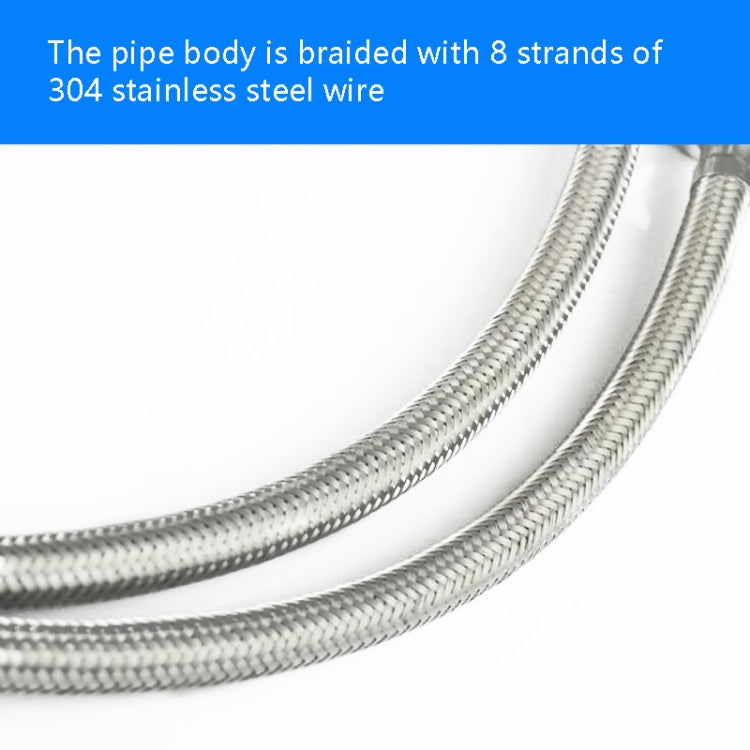 4 PCS Weave Stainless Steel Flexible Plumbing Pipes Cold Hot Mixer Faucet Water Pipe Hoses High Pressure Inlet Pipe, Specification: 60cm 3.5cm Copper Rod - Home & Garden by buy2fix | Online Shopping UK | buy2fix