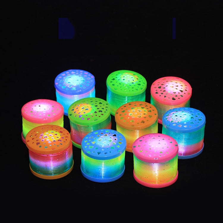 10 PCS Magic Starry Sky Projection Rainbow Circle Flash Stacking Circle,Random Color Delivery - Fidget Cube by buy2fix | Online Shopping UK | buy2fix