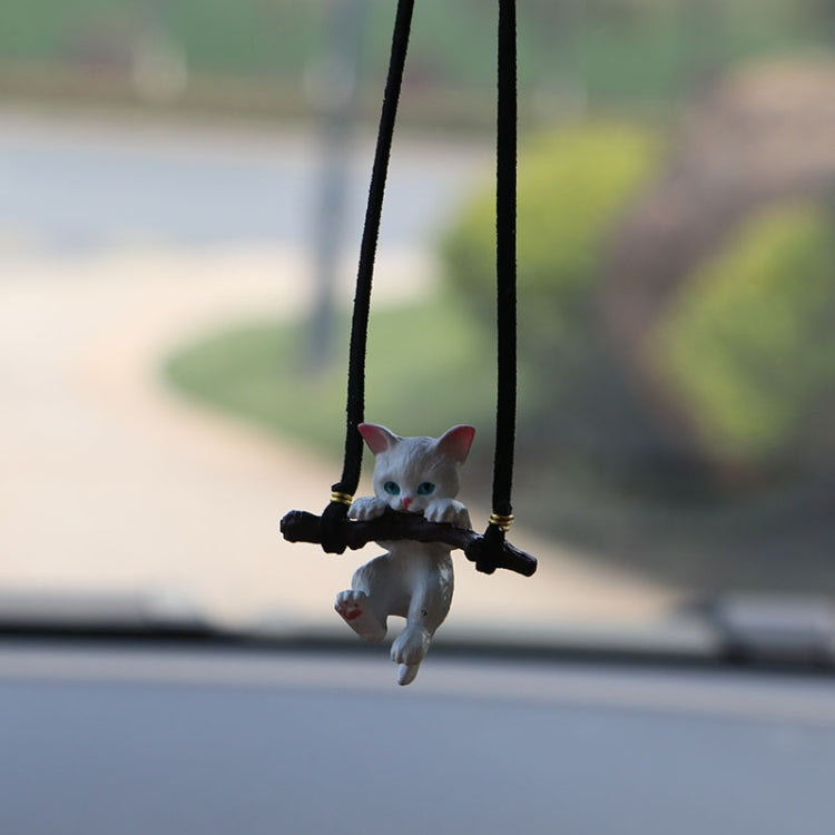 2 PCS Car Pendant Car Decoration Cat Pendant(Branches Cat) - In Car by buy2fix | Online Shopping UK | buy2fix