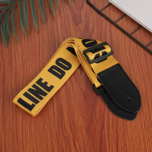 3 PCS Printed Ukulele Guitar Strap, Length: 85-135cm(Yellow and Letter) - Stringed Instruments by buy2fix | Online Shopping UK | buy2fix
