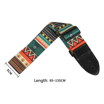 3 PCS Printed Ukulele Guitar Strap, Length: 85-135cm(National Style) - Stringed Instruments by buy2fix | Online Shopping UK | buy2fix