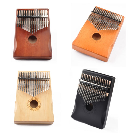 17-Tone Thumb Piano Kalimba Beginners Introduction Finger Piano, Colour: Brown Kit by buy2fix