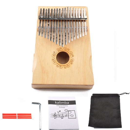 17-Tone Thumb Piano Kalimba Beginners Introduction Finger Piano, Colour: Wooden Kit - Keyboard Instruments by buy2fix | Online Shopping UK | buy2fix