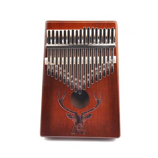 17-Tone Beginner Finger Piano Deer Head Kalimba Thumb Piano( Coffee) by buy2fix