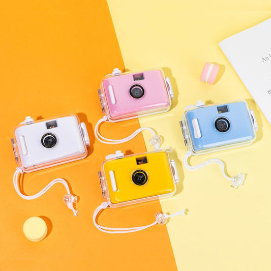 Cute Retro Film Waterproof Shockproof Camera With Disposable Film(All White Shell) by buy2fix