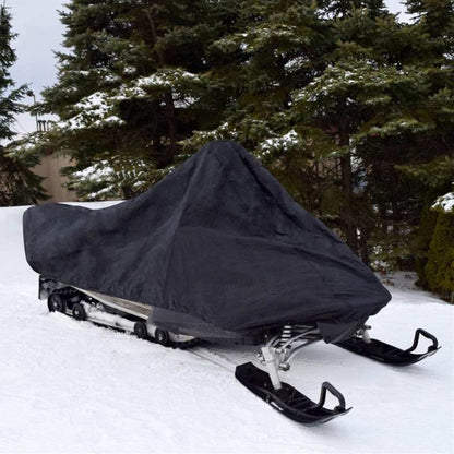 Outdoor Snowmobile Waterproof And Dustproof Cover UV Protection Winter Motorcycle Cover, Size: 368x130x121cm(Black) - In Car by buy2fix | Online Shopping UK | buy2fix