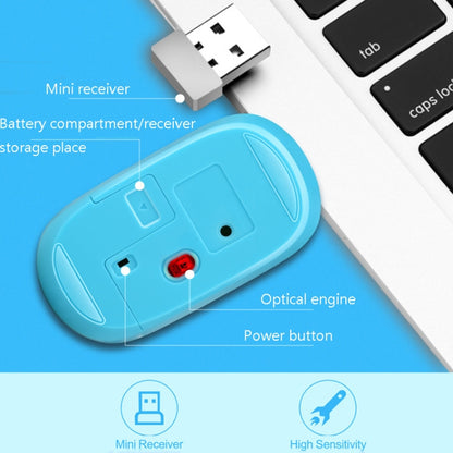 ZGB 301 4 Keys 1600 DPI 2.4G Wireless Mouse Notebook Desktop Universal Mouse(Pink) - Wireless Mice by ZGB | Online Shopping UK | buy2fix
