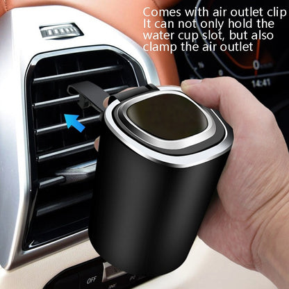 2 PCS Car Ashtray With Cover Hanging Invisible With LED Light Car Ashtray(Board) by buy2fix