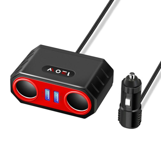 2 PCS Car Cigarette Lighter 1 In 2 Auto Multi-Function Mobile Phone Charger by buy2fix
