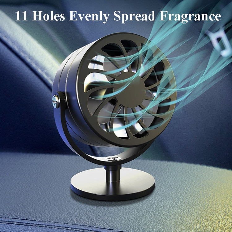 Aromatherapy Car Ornaments Automotive Accessories Solar Perfume Seat(Black) by buy2fix