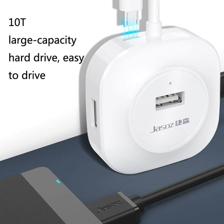 Jasoz High-Speed USB2.0 4-Ports HUB 1 to 4 Docking HUB, Colour: White 0.3m - USB 2.0 HUB by Jasoz | Online Shopping UK | buy2fix