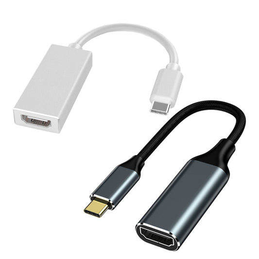 HW-TC01A USB 3.1 Type-C To HDMI Adapter Cable For Computer Phone Projectior(Silver) by buy2fix