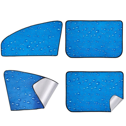 R-2938 Single-Layer Sun Protection Magnetic Car Curtain Vehicle Water Drop Sunshade(Blue Left) by buy2fix