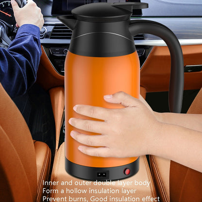 Car Heating Cup Electric Heating Cup Kettle(12V Steel Color) - In Car by buy2fix | Online Shopping UK | buy2fix