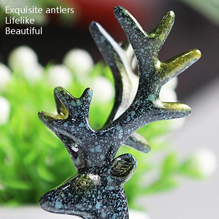 2 Pairs R-8820 Car Ornaments Car Home Safe Deer Decorations(Silver) by buy2fix