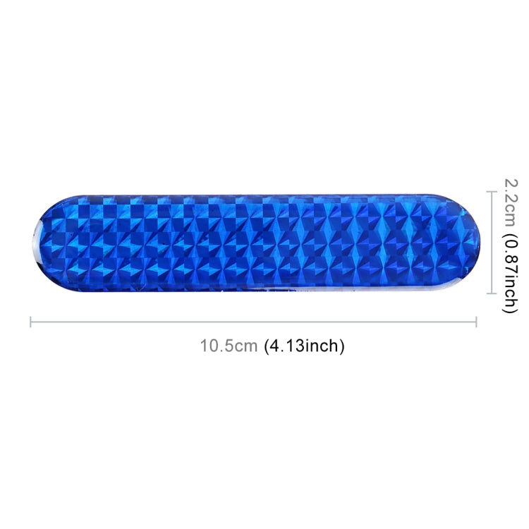 2 PCS High-brightness Laser Reflective Strip Warning Tape Decal Car Reflective Stickers Safety Mark(Blue) - Warning Sticker by buy2fix | Online Shopping UK | buy2fix