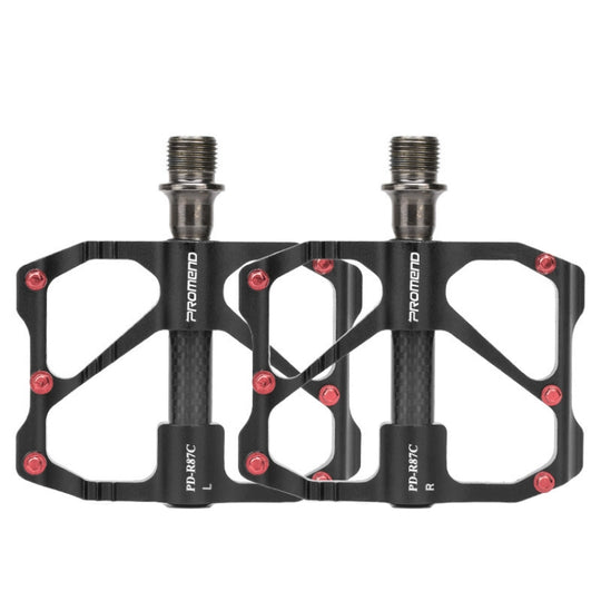 PD-R87C 1 paire PROMEND vélo vélo de route VTT 3 Palin pédale de roulement en Fiber de carbone (noir)