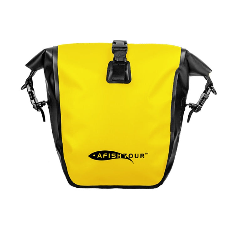 AFISHTOUR FB2039 Outdoor Sports Waterproof Bicycle Bag Large Capacity Cycling Bag, Size: 15L(Yellow) - Bicycle Bags by AFISHTOUR | Online Shopping UK | buy2fix