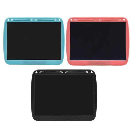 15inch Charging Tablet Doodle Message Double Writing Board LCD Children Drawing Board, Specification: Colorful Lines (Pink) by buy2fix