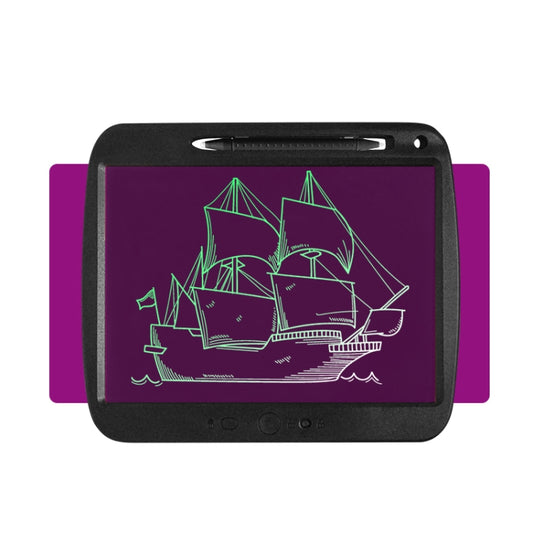 9 Inch Charging LCD Copy Writing Panel Transparent Electronic Writing Board, Specification: Monochrome Lines (Black) by buy2fix