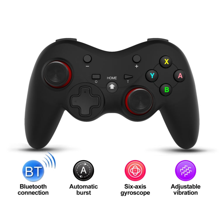 MingPin MB-S810 Wireless Bluetooth Six-Axis Gamepad For Nintendo Switch Pro(Black) - Gamepads by MingPin | Online Shopping UK | buy2fix