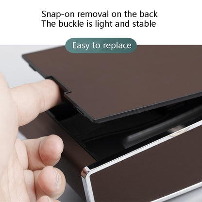 Car Clock Tissue Box Multi-Function Vehicle Instrument Table Paper Towel Box, Style: Clock+Parking Card (Green) by buy2fix