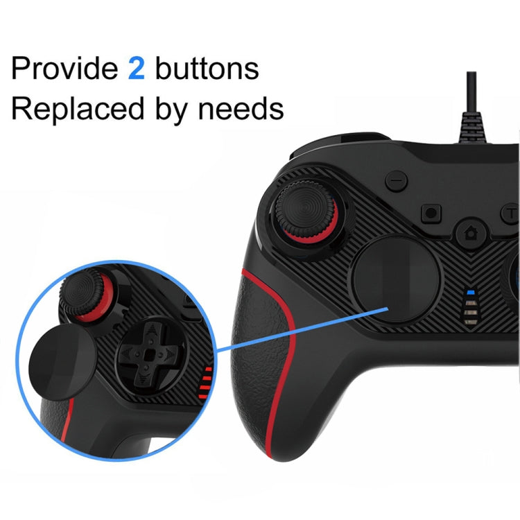 Wired Gamepad For Nintendo Switch / Android / iOS / PC(S818W Left Red Right Blue) - Gamepads by buy2fix | Online Shopping UK | buy2fix