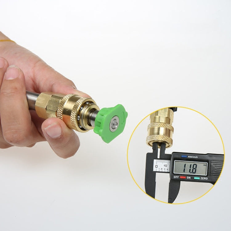 2 PCS High-Pressure Water Sprinklers Live Connection And Quick Plug-In Sockets For Threaded Connection Of Washing Machine Nozzles, Specification: Inner G1/4 by buy2fix