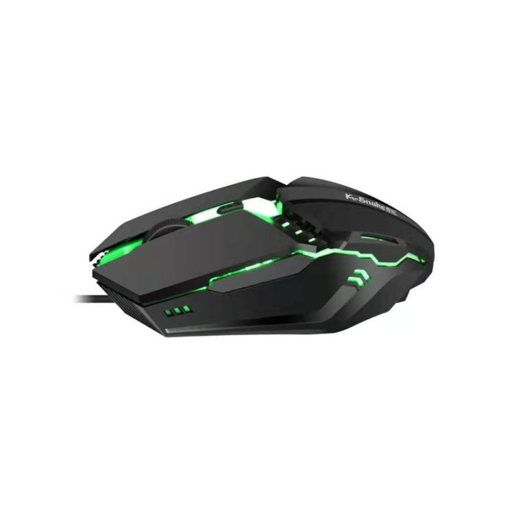 2 PCS K-Snake M11 4 Keys 1600DPI Luminous Game Wired Mouse Notebook Desktop USB Wired Mouse, Cable Length: 1.5m - Wired Mice by K-Snake | Online Shopping UK | buy2fix