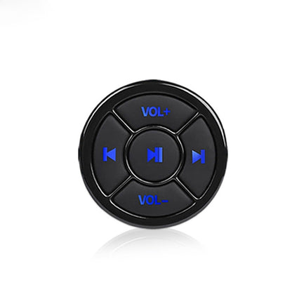 Car Mobile Phone Remote Control Bluetooth Wireless Multimedia Button Remote Control Music Playback Selfie, Colour: Black by buy2fix