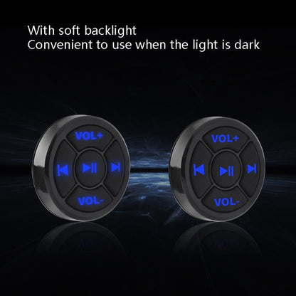 Car Mobile Phone Remote Control Bluetooth Wireless Multimedia Button Remote Control Music Playback Selfie, Colour: Black by buy2fix