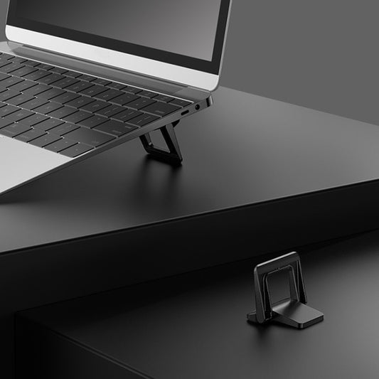 02919 Laptop Desktop Increased Heat Dissipation Bracket Laptop Base Portable Foot Pad Bracket(Black) by buy2fix