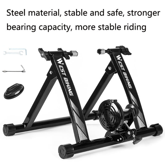 WEST BIKING YP1402008 Bicycle Parking Rack Indoor Cycling Training Platform Fitness Equipment Road Mountain Bike Parking Rack(Black) by WEST BIKING