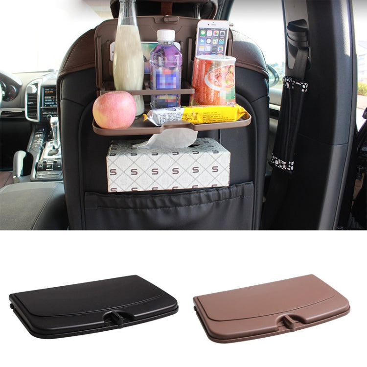 Car Seat Back Sundries And Beverage Storage Tray(Black) by buy2fix