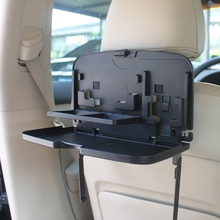 Car Seat Back Sundries And Beverage Storage Tray(Brown) by buy2fix