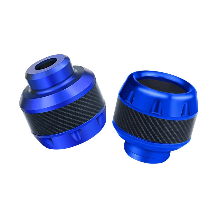 2 Pairs TF-1783 Motorcycle Accessories Modified Electric Car Anti-Drop Cup Aluminum Alloy Shock Absorption Front Fork Cup(Blue) - In Car by buy2fix | Online Shopping UK | buy2fix