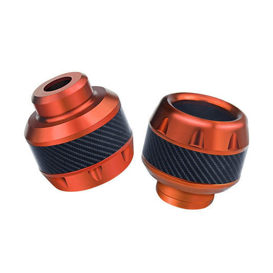 2 Pairs TF-1783 Motorcycle Accessories Modified Electric Car Anti-Drop Cup Aluminum Alloy Shock Absorption Front Fork Cup(Orange) - In Car by buy2fix | Online Shopping UK | buy2fix