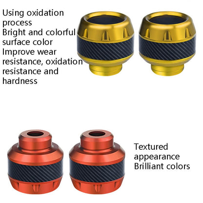 1pair TF-1783 Motorcycle Accessories Modified Electric Car Anti-Drop Cup Aluminum Alloy Shock Absorption Front Fork Cup(Orange) by buy2fix