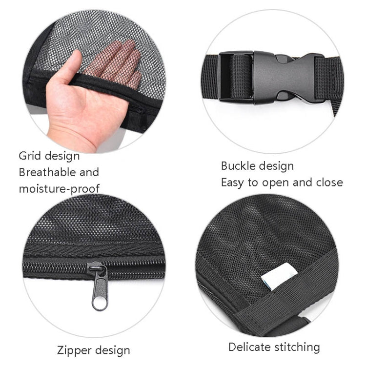 Car Storage Network Pocket Car Roof Seating Room Mesh Folding Hanging Bag, Style: Single Layer(Black) by buy2fix