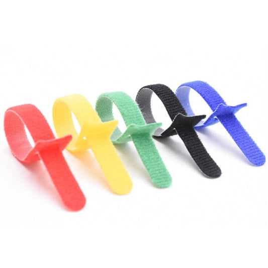 60 PCS T-Shaped Cable Organizer Belt Nylon Winder Buckle, Length: 20cm(Color Random Delivery) by buy2fix