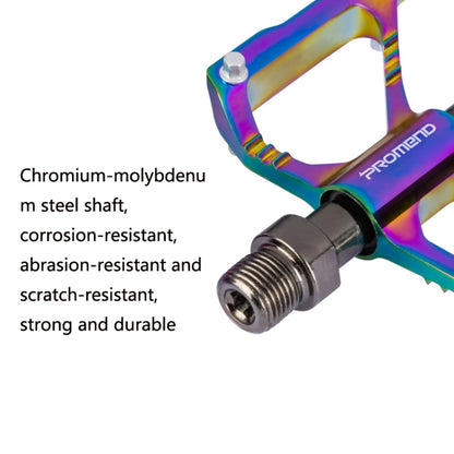 1 Pair PROMEND Three Peilin Bearing Aluminum Alloy CNC Bicycle Colorful Pedal PD-R87CY - Outdoor & Sports by PROMEND | Online Shopping UK | buy2fix