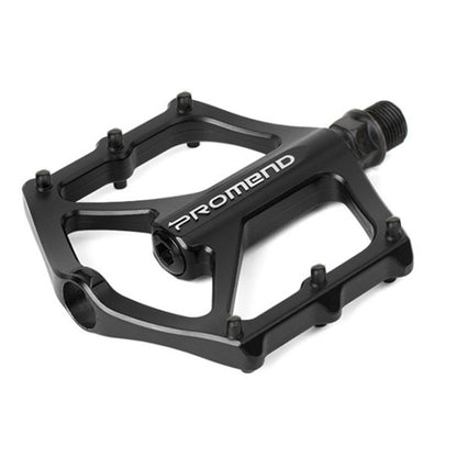 1 Pair PROMEND PD-M46 Bicycle Pedal Aluminum Alloy CNC Bearing Palin Pedal(Black) - Outdoor & Sports by PROMEND | Online Shopping UK | buy2fix