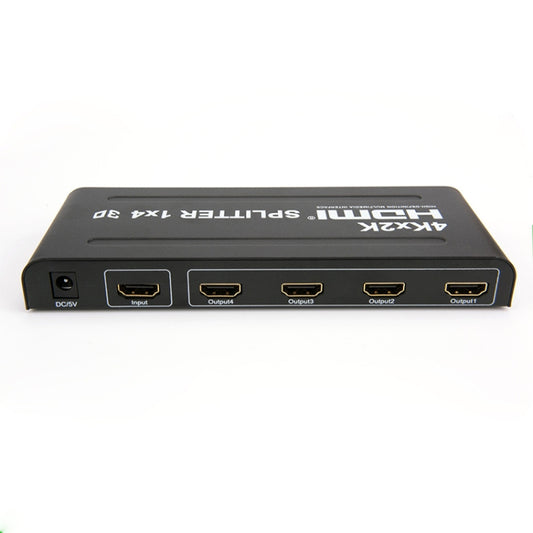 HW-4K104D 1 to 4 4K X 2K Video High-Definition On-Screen HDMI Splitter(EU Plug) by buy2fix