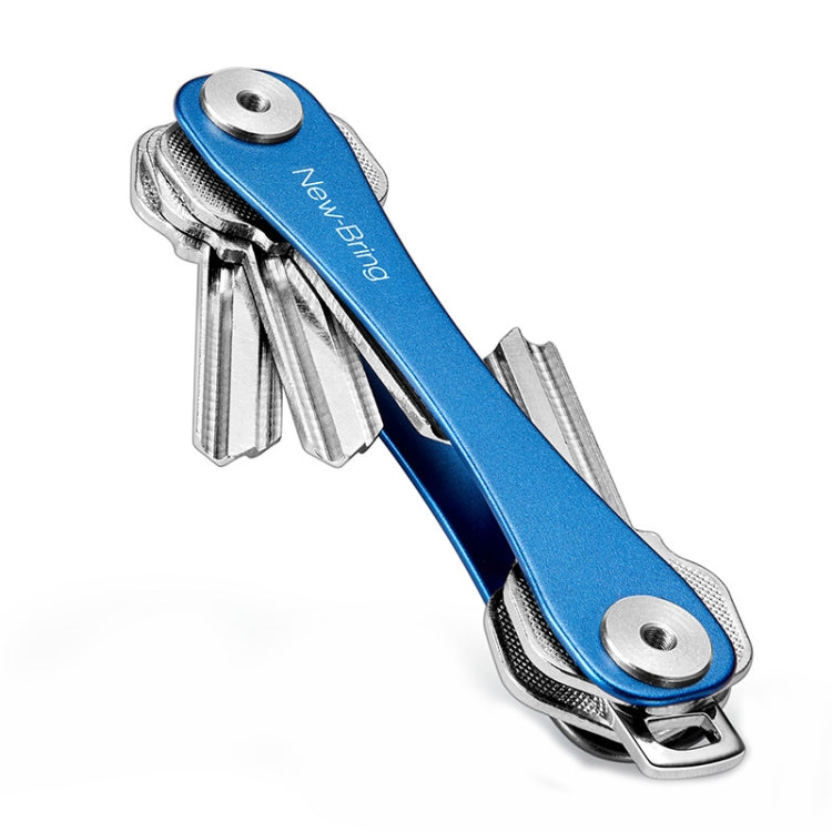 New Bring Mini Keychain Emergency Tool Multifunctional Portable Car Accessories Metal Key Storage Device(Blue Lengthening) by buy2fix