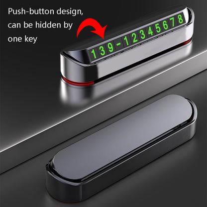 Hidden Parking Number Card Nightlight Number Button Parking Number Card, Style: Neutral (White) by buy2fix