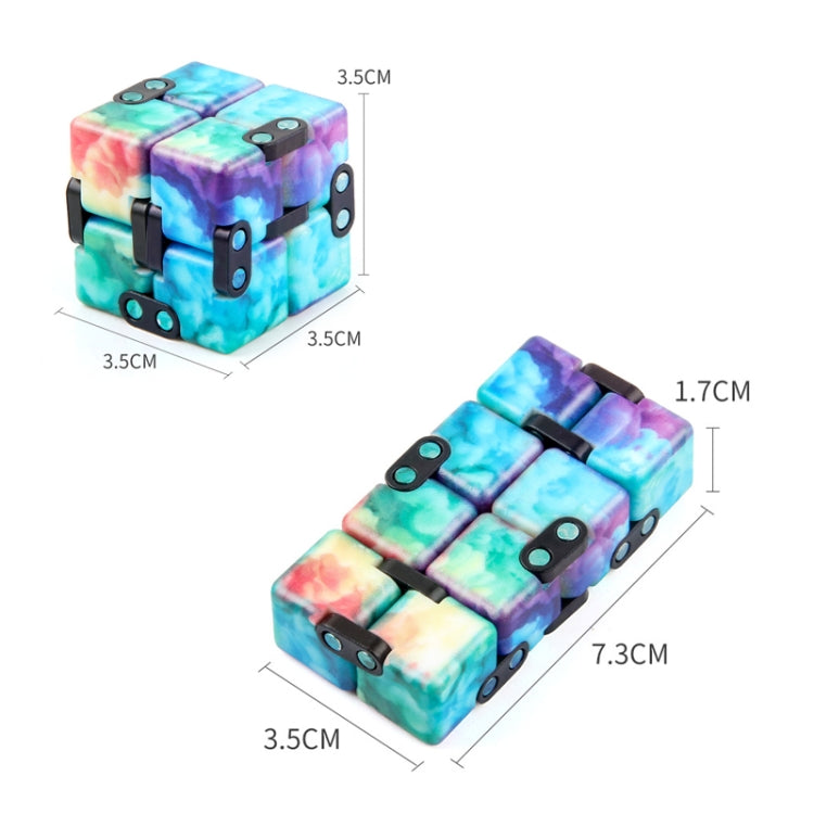 3 PCS Unlimited Magics Cube Colorful UV Printing Pocket Magic Cube Variety Folding Fingertip Magic Cube Decompression Toy(No.168-8-35 Colored Cracks) - Magic Cubes by buy2fix | Online Shopping UK | buy2fix