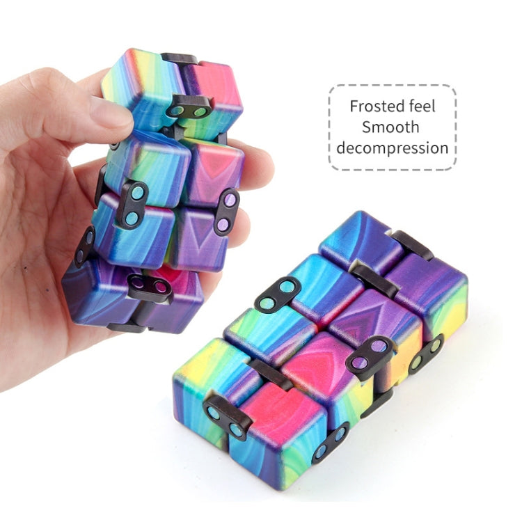 3 PCS Unlimited Magics Cube Colorful UV Printing Pocket Magic Cube Variety Folding Fingertip Magic Cube Decompression Toy(No.168-8-35 Colored Cracks) - Magic Cubes by buy2fix | Online Shopping UK | buy2fix